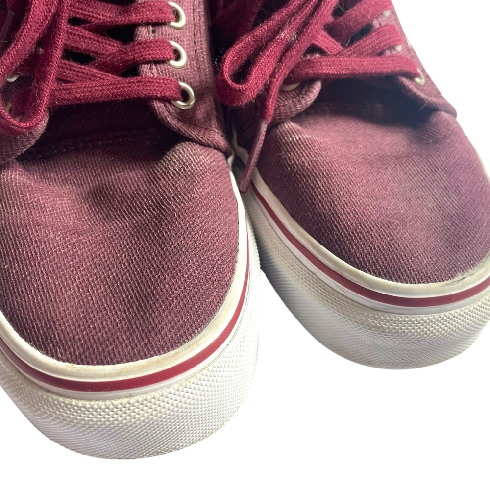 Vans Off the‎ Wall Maroon Men’s Shoes Size 6.5 - Picture 9 of 12